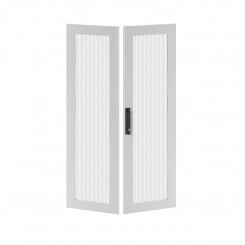 Дверь перфорированная двухстворчатая для IT-CQE 1600 х 600 RAL7035