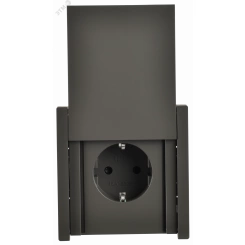 FORTE&PIANO Розетка 1-местная с заземлением с защитными шторками и крышкой безвинтовое крепление 16А IP44 FP319 серый IEK FORTE&PIANO Розетка 1-местная с заземлением с защитными шторками и крышкой безвинтовое крепление 16А IP44 FP319 серый IEK