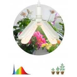 Фитолампа для растений светодиодная FITO-36W-Rа90-E27-FOLD 4-х лепестковая полного спектра 36 Вт Е27