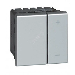 Mosaic Свторегулятор ECO 2 модуля -без нейтрали - 2-проводной - 400 Вт - алюминий Mosaic Свторегулятор ECO 2 модуля -без нейтрали - 2-проводной - 400 Вт - алюминий