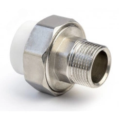 соединение разборное 32 х 1' нр полипропиленовое ppr белое, усиленное