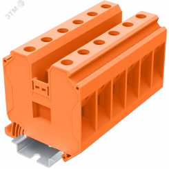 Клемма TU 1-1 винтовая, сечение 35 мм. кв., оранжевая