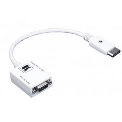 Кабель-переходник DisplayPort М на VGA F, 0.3 м., белый