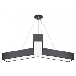 Светильник LED Geometria Igrek SPO-144-B-40K-066 66Вт 4000К 4000Лм IP40 1200*80 черный подвесной драйвер внутри