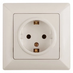 Розетка 2P+E Schuko со шторками, 16А-250В, СУ, Solo, сл.кость, 4-206-02 Розетка 2P+E Schuko со шторками, 16А-250В, СУ, Solo, сл.кость, 4-206-02