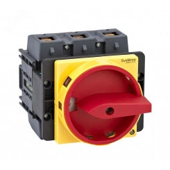 ВЫКЛЮЧАТЕЛЬ-РАЗЪЕДИНИТЕЛЬ 3P 125A IP20 С КРАСНОЙ  РУКОЯТКОЙ НА ДВЕРЦУ 4 ВИНТАМИ С ЗАМКОМ