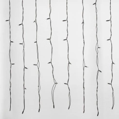 Занавес светодиодный с эффектом мерцания 3х2м Соединяемый 240 светодиодов Разноцветный свет Провод черный ULD-C2030-240/TBK MULTI IP67 З TM Uniel