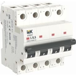 ARMAT Автоматический выключатель M06N-DC 4P Z 16А IEK ARMAT Автоматический выключатель M06N-DC 4P Z 16А IEK