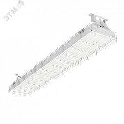 Светильник светодиодный VARTON S270 2.0 спортивный для образовательных учреждений 75 ВТ CRI90 4000 K накладной 1200х212х165 мм IP40 с поворотным кронштейном защитной решеткой защитной решеткой и рассеивателем опал