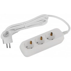 Удлинитель электрический 3 розетки с заземлением 1,5м ПВС 3x1мм2 UDL-16-315-E Greenline ЭРА