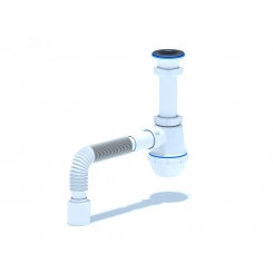 Сифон для мойки АНИ Грот 1 1/2' x 40 с гибкой трубой 40х50