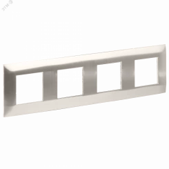 SKANDY Рамка 4-местная SK-F34N металл никель IEK