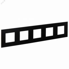 SKANDY Рамка 5-местная SK-F35Bl металл черный IEK