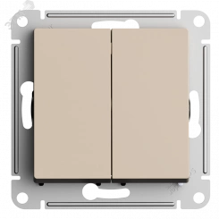 ATLASDESIGN 2-клавишный ВЫКЛЮЧАТЕЛЬ с самовозвратом, сх.2, 10А, механизм, ПЕСОЧНЫЙ ATLASDESIGN 2-клавишный ВЫКЛЮЧАТЕЛЬ с самовозвратом, сх.2, 10А, механизм, ПЕСОЧНЫЙ