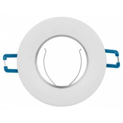 Светильник встраиваемый алюминиевый KL107 WH/SL MR16 GU5.3 белый серебро
