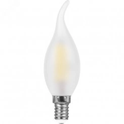 Лампа светодиодная LED 9вт Е14 белый матовая свеча на ветру FILAMENT Лампа светодиодная LED 9вт Е14 белый матовая свеча на ветру FILAMENT