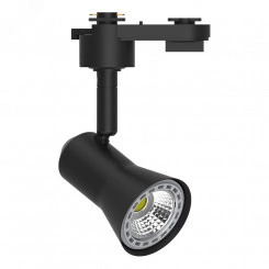 Светильник трековый на шинопровод ДПО GU10 без лампы черный Светильник трековый на шинопровод ДПО GU10 без лампы черный