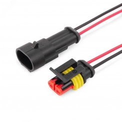 Разъем герметичный автомобильный РГА-2П с проводом Разъем герметичный автомобильный РГА-2П с проводом