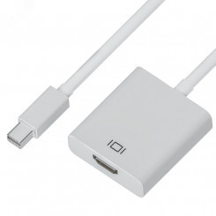 Адаптер-переходник Mini DisplayPort 20M на HDMI 19F, белый