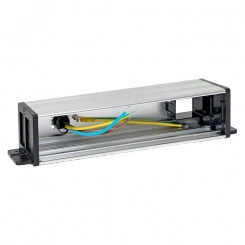 Встраиваемый настольный розеточный блок для крепления под столом, 10 модулей, C-Line Встраиваемый настольный розеточный блок для крепления под столом, 10 модулей, C-Line