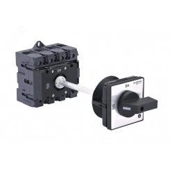 ВЫКЛЮЧАТЕЛЬ-РАЗЪЕДИНИТЕЛЬ 4P 80A IP20 С ЧЁРНОЙ ВЫНОСНОЙ РУКОЯТКОЙ НА ДИН-РЕЙКЕ/ПЛАТЕ