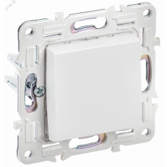 SKANDY Выключатель 1-клавишный кнопочный 10А SK-V14W арктический белый IEK SKANDY Выключатель 1-клавишный кнопочный 10А SK-V14W арктический белый IEK