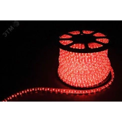 Дюралайт светодиодный LEDх72/м красный трехжильный кратно 2м бухта 50м Дюралайт светодиодный LEDх72/м красный трехжильный кратно 2м бухта 50м