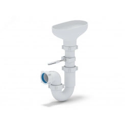 Сифон для мойки АНИ 1 1/2' x 40 прямоточный с разрывом струи