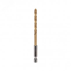 Сверло по металлу, 5 мм, Р6М5, ТИТАН, шестигранный хвостовик (1 шт. в упаковке) DIN 338 Сверло по металлу, 5 мм, Р6М5, ТИТАН, шестигранный хвостовик (1 шт. в упаковке) DIN 338