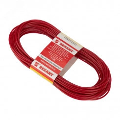 Трос стальной в ПВХ оплетке d=2.5 мм. красный (20 м) Трос стальной в ПВХ оплетке d=2.5 мм. красный (20 м)