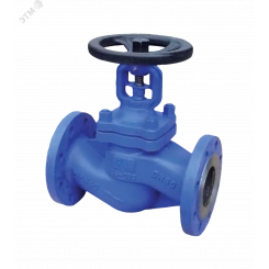 Клапан (Вентиль) запорный сильфонный фланцевый DN100 PN16 чугунный