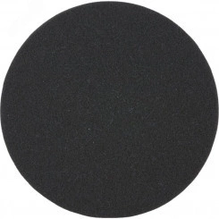Насадка полировальная из поролона 125 мм (плоская, черная, липучка)