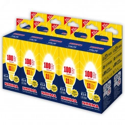 Лампа светодиодная 11 Вт Патрон Е14 Форма свеча матовая Серия Norma Теплый белый свет 3000K Картон ТМ Volpe LED-C37-11W/WW/E14/FR/NR Набор из 10штук