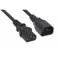 Кабель питания монитор-компьютер IEC 320 C13 - IEC 320 C14 (3x1.0). 3 м Кабель питания монитор-компьютер IEC 320 C13 - IEC 320 C14 (3x1.0). 3 м