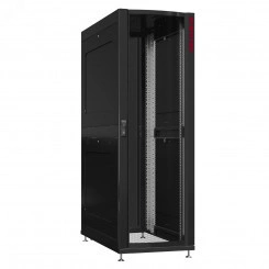 Шкаф серверный 45U 800х1200 передняя дверь: одностворчатая перфорированная IP20. задняя дверь: одностворчатая глухой металл IP51. боковые панели: глухой металл. цвет: черный RAL9005 