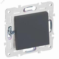 SKANDY Выключатель 1-клавишный перекрестный 10А SK-V03G графит IEK SKANDY Выключатель 1-клавишный перекрестный 10А SK-V03G графит IEK