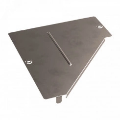 Крышка переходника левого Стандарт INOX (AISI 409) 400х150 Крышка переходника левого Стандарт INOX (AISI 409) 400х150