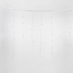 Бахрома светодиодная с эффектом мерцания 25м Соединяемая 440 светодиодов Разноцветный свет Провод прозрачный ULD-B25006-440/TTK MULTI IP44 ТМ Uniel