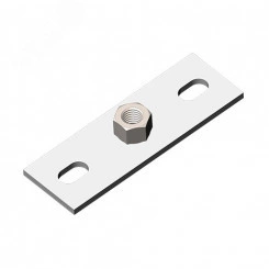 Опора пластина М12, толщ. 4,0 мм, гальван. цинк