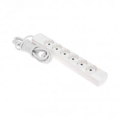 Удлинитель PREMIUM 6 гнезд, 3 м, 3х1,5 мм2, с/з, белый