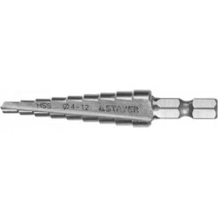 Сверло ступенчатое 4-12мм 9 ступеней Сверло ступенчатое 4-12мм 9 ступеней