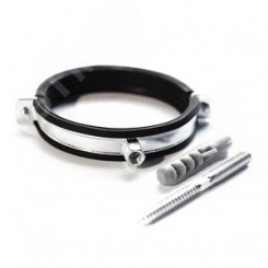 Хомут крепежный 160 мм со шпилькой и дюбелем Хомут крепежный 160 мм со шпилькой и дюбелем