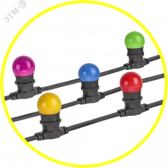 Гирлянда новогодняя светодиодная NGF-01-100-40-E27-BL 100м 250 патронов