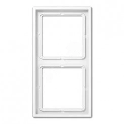 Рамка 2-я для горизонтальной/вертикальной установки  Серия- LS990  Материал- дуропласт  Цвет- белый