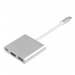 Хаб 3 в 1, USB Type C на HDMI, USB 3.0