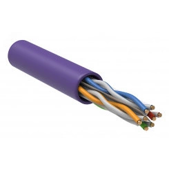 Витая пара U/UTP кат.6 4х2х23AWG solid LSZH 305м фиол.