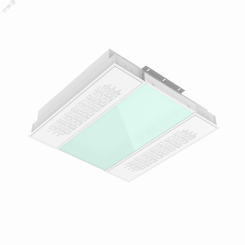 Светильник светодиодный ДВО-30Вт с UV-блоком встраиваемый  595*595*126мм 3000К IP54 с защитным силикатным стеклом