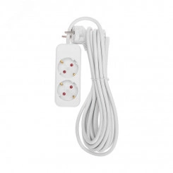 Удлинитель STANDARD 2 гнезда, 5 м, 3х1,0 мм2, с/з, белый