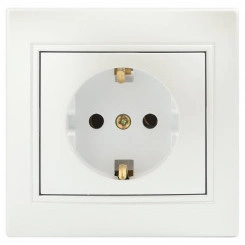 Розетка Intro Plano 1-202-06 с заземлением 2P+E Розетка Intro Plano 1-202-06 с заземлением 2P+E