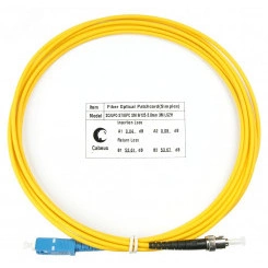 Шнур оптический simplex 3м SC-ST 9/125 sm LSZH